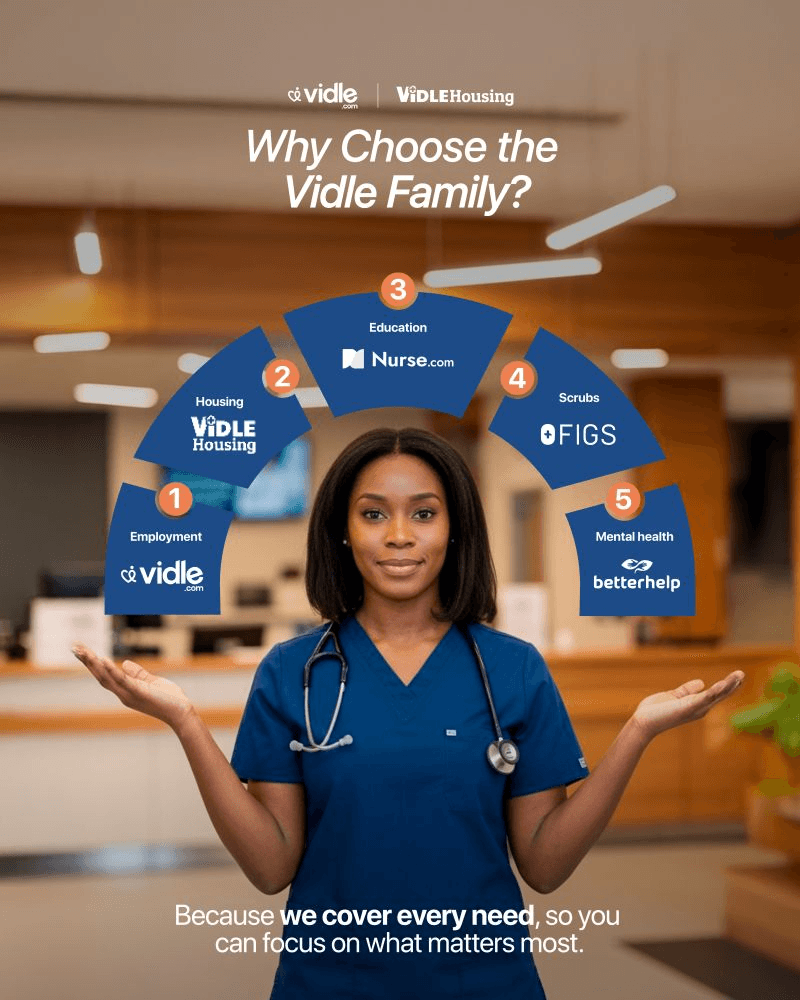 Healthcare professional with coffee